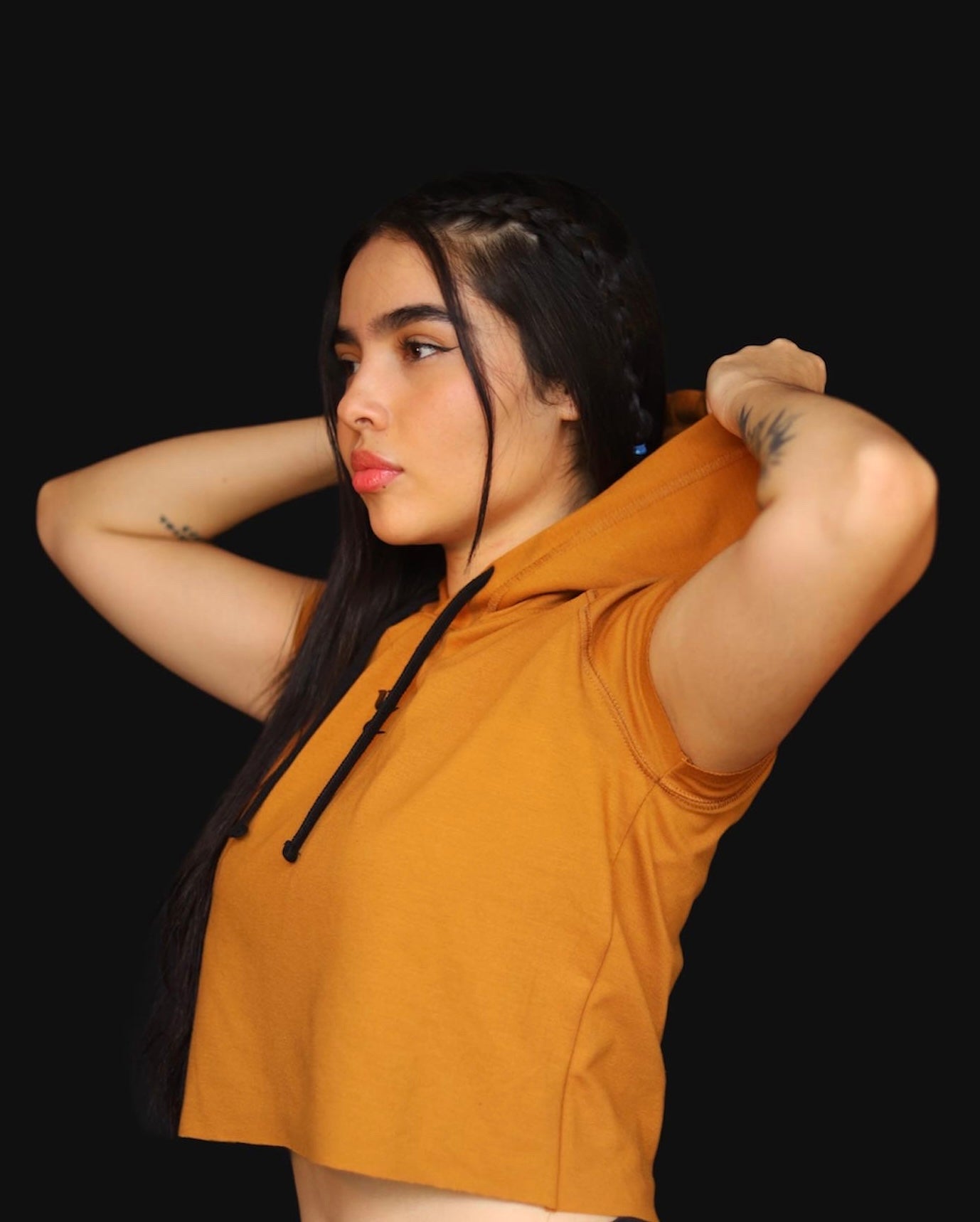 Tank Manga Raglán Capota