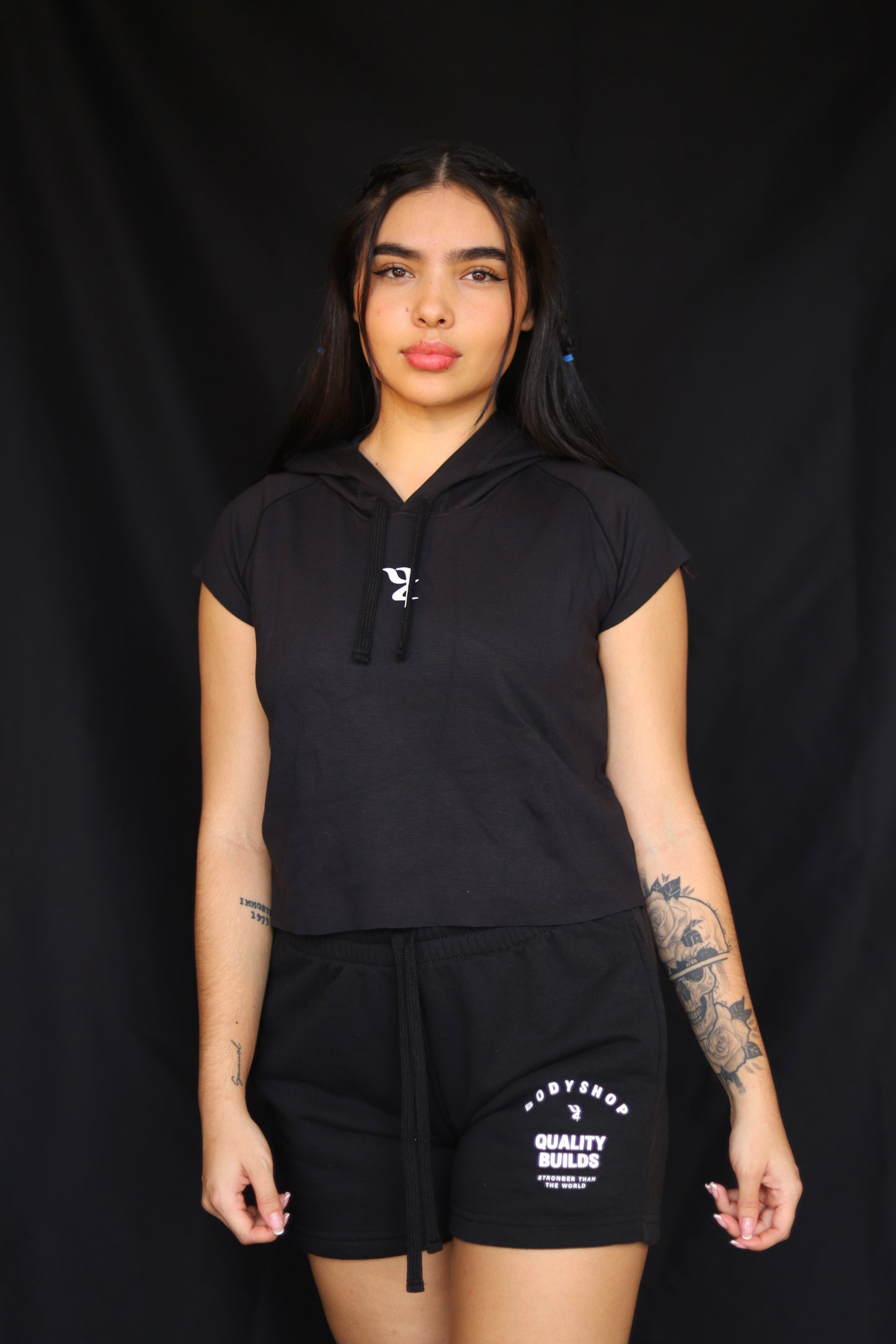 Tank Manga Raglán Capota