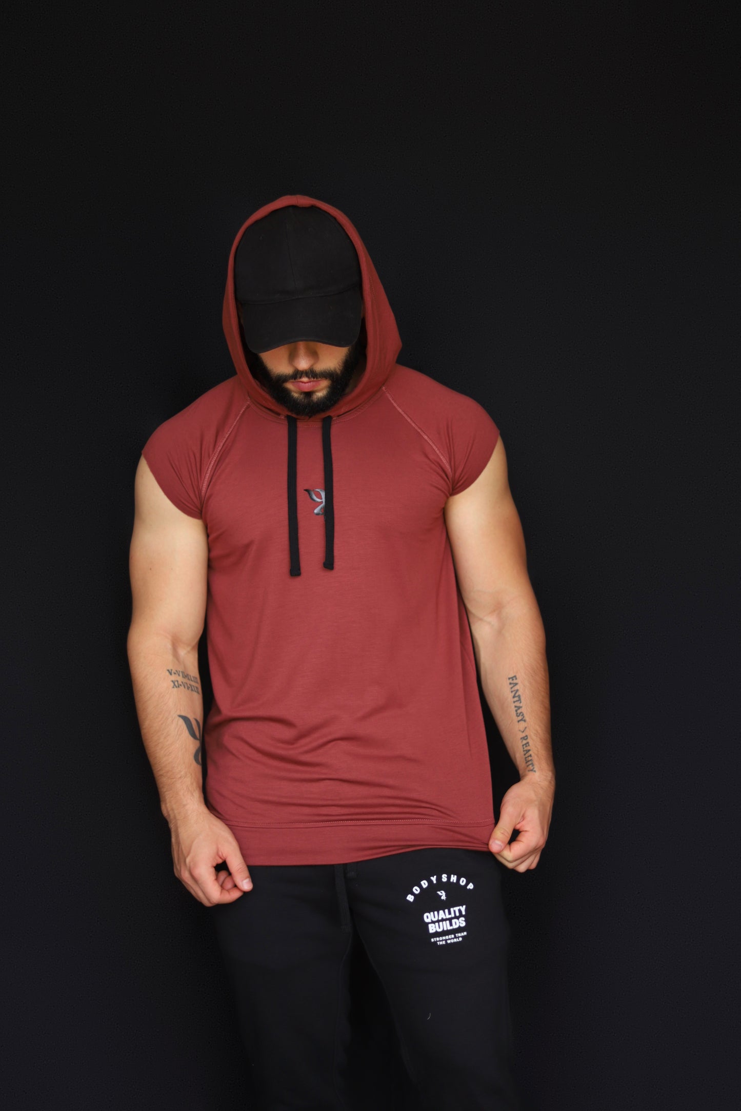 Tank Manga Raglán Capota