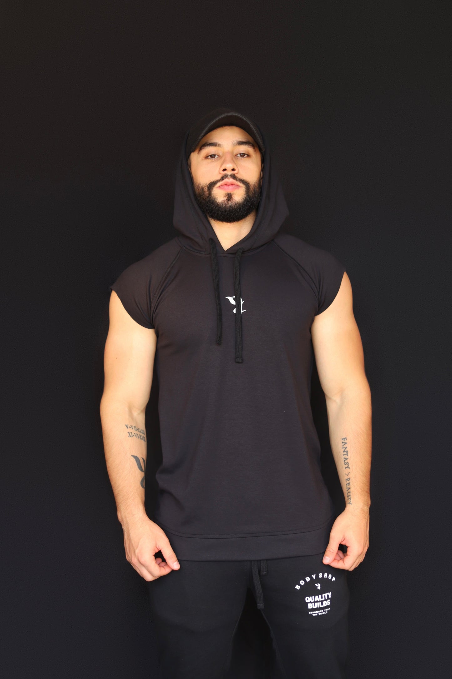 Tank Manga Raglán Capota